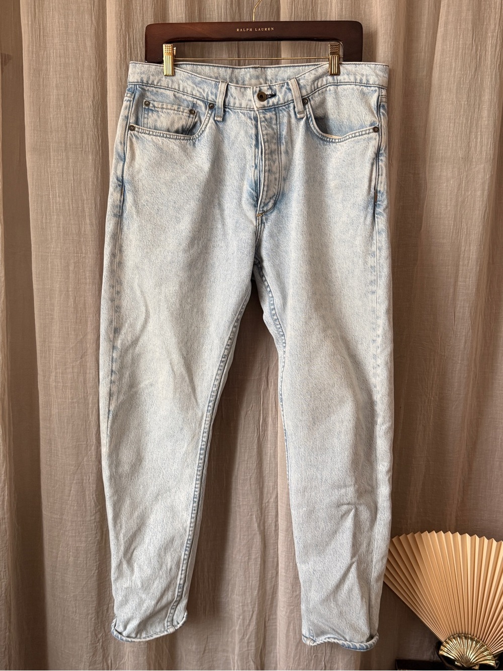Rag & bone light-wash denim skinny jeans Ethan cut 32x32 80s 90s